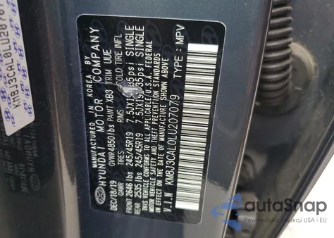 2020 Hyundai Tucson Limited from USA, damaged, VIN KM8J3CAL0LU207079